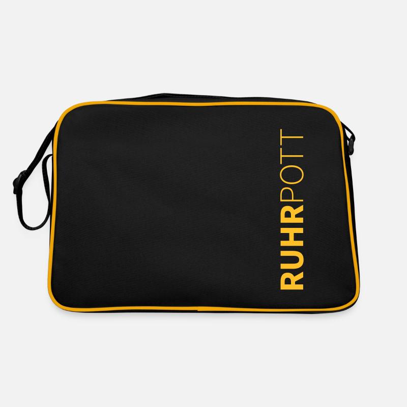 Ruhrpott-Logo – Der Pott steht Kopf! Retro Tasche
