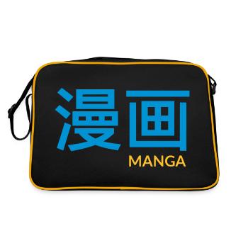 MANGA - Sac Retro - noir/or - Dos