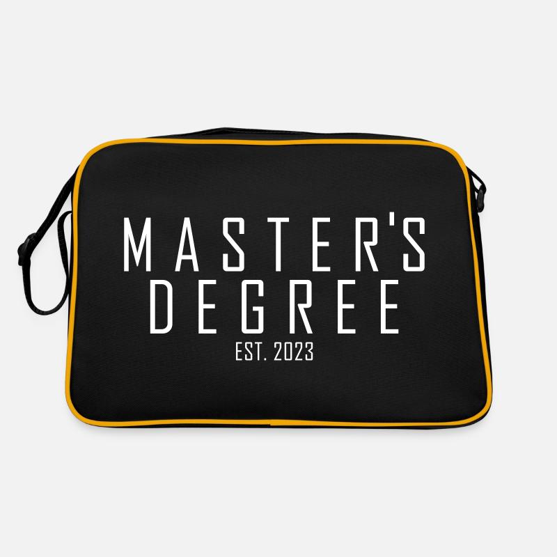 Master`s Degree EST.2023 - Retro Tasche - Schwarz/Gold