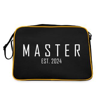 Master EST. 2024 - Retro Tasche - Schwarz/Gold - Hinten