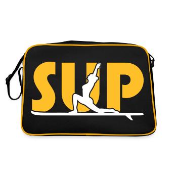 SUP YOGA - Sac Retro - noir/or - Dos