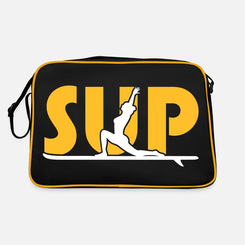 SUP YOGA - Retro Tasche - Schwarz/Gold