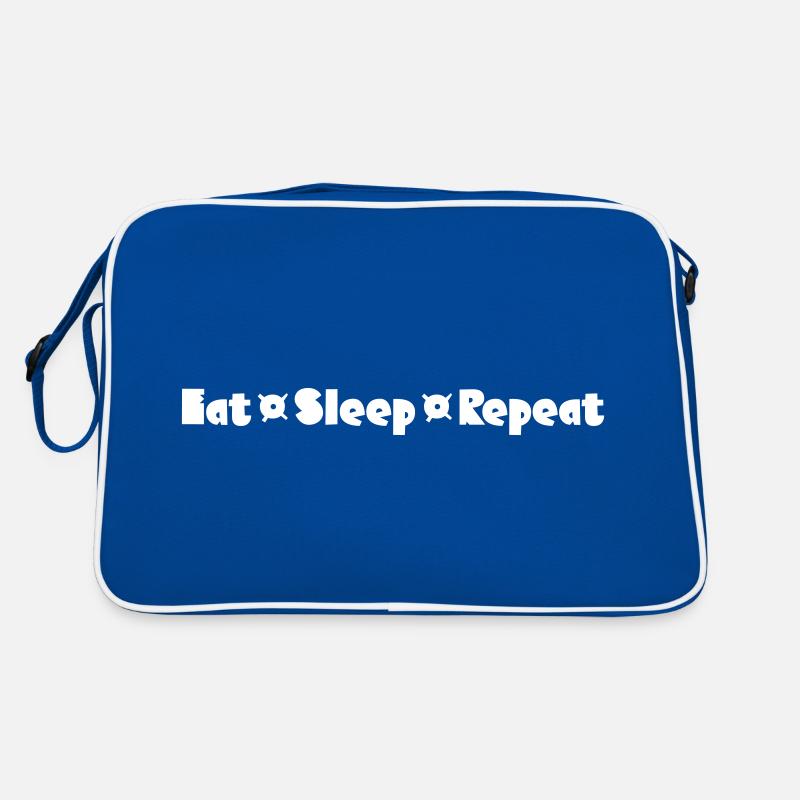 Eat Sleep Repeat Retro Tasche