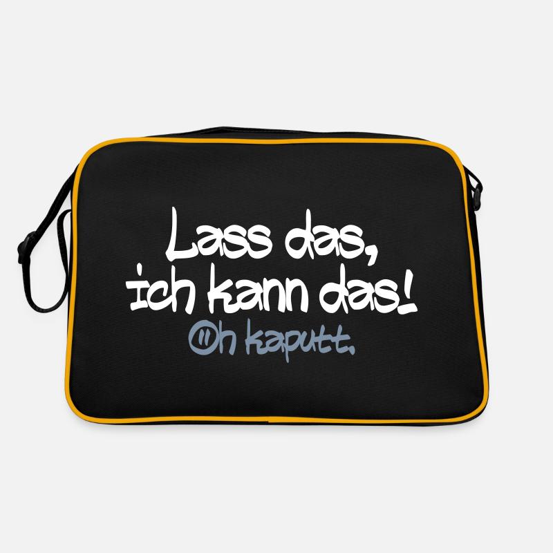 Lass mich ich kann das oh kaputt Retro Tasche