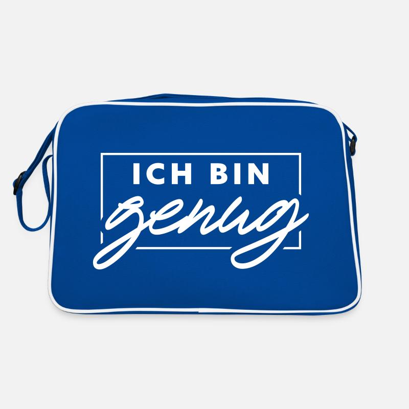 Ich bin genug Retro Tasche