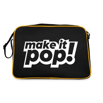 make it pop - Retro Tasche - Schwarz/Gold - Hinten
