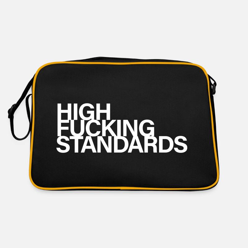 High fucking standards Retro Tasche