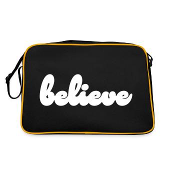 believe - Retro Bag - black/gold - Back