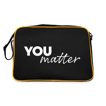 You matter - Retro Bag - black/gold - Back