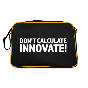 DON T CALCULATE INNOVATE - Retro Bag - black/gold - Back