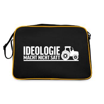L’idéologie ne vous remplit pas - Sac Retro - noir/or - Dos