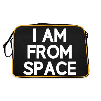 I'm from space Alien Anders alien - Retro Bag - black/gold - Back