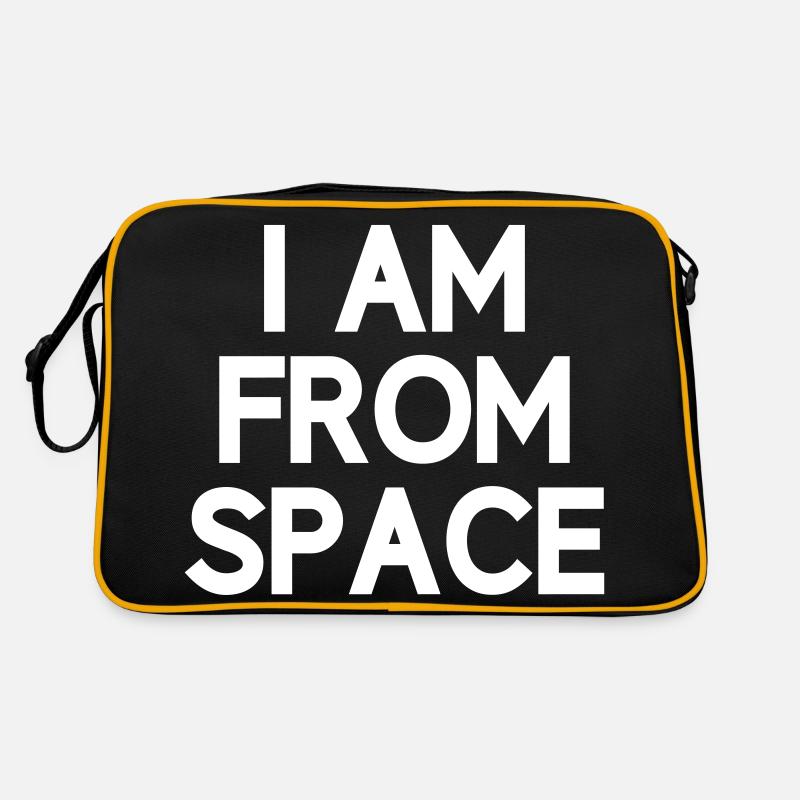 Ich bin aus dem Weltall Alien Anders Außerirdisch Retro Tasche