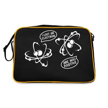 Science Tshirt Humor - Retro Bag - black/gold - Back
