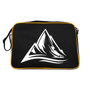 symbole des montagnes - Sac Retro - noir/or - Dos