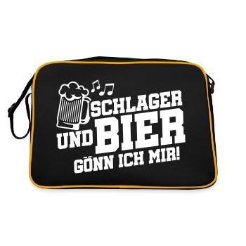 schlager beer - Retro Bag - black/gold - Back