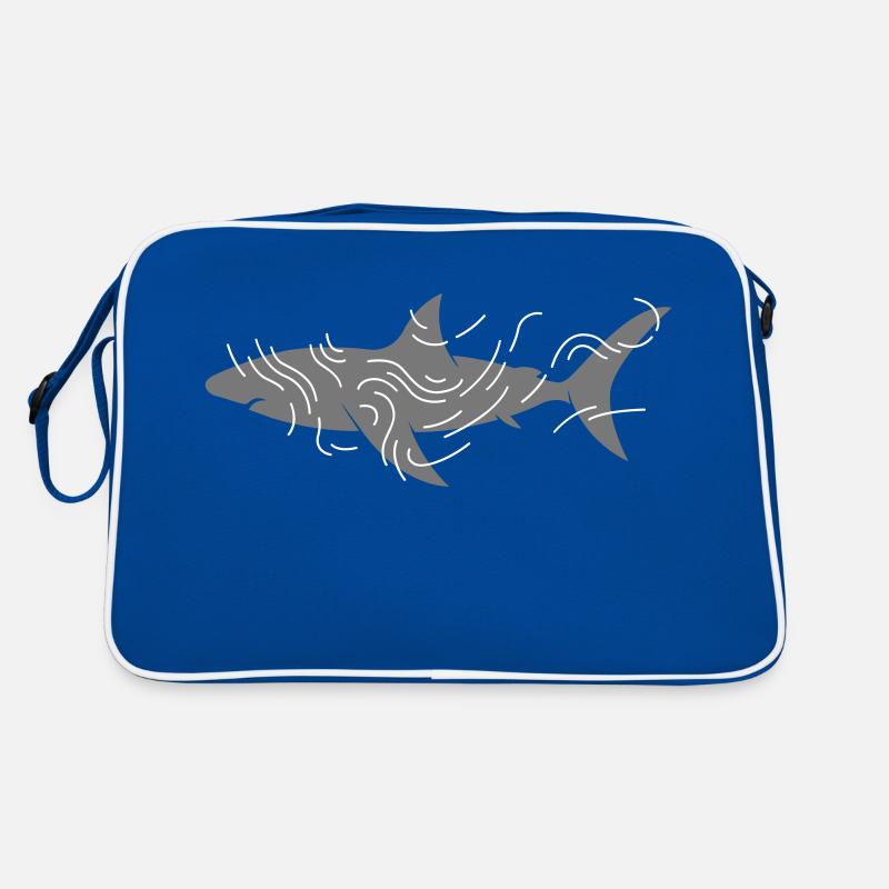 Shark and water nets Retro Bag