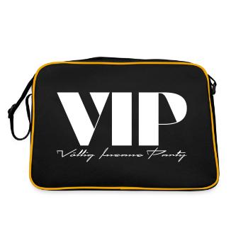 VIP Völlig insane Party - Retro Tasche - Schwarz/Gold - Hinten