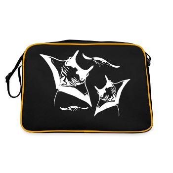Manta Swarm - Retro Bag - black/gold - Back