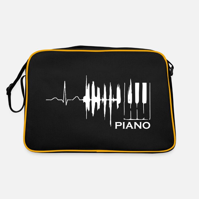 Heart Beat Piano - Sac Retro - noir/or