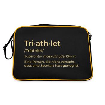 triathlète - Sac Retro - noir/or - Dos