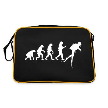 Plongée Evolution Plongeur Plongée Eau Drôle - Sac Retro - noir/or - Dos