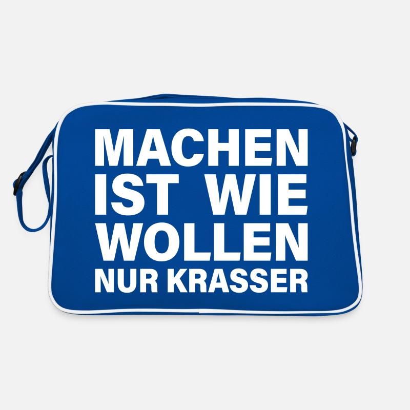 machen wollen krasser Retro Tasche
