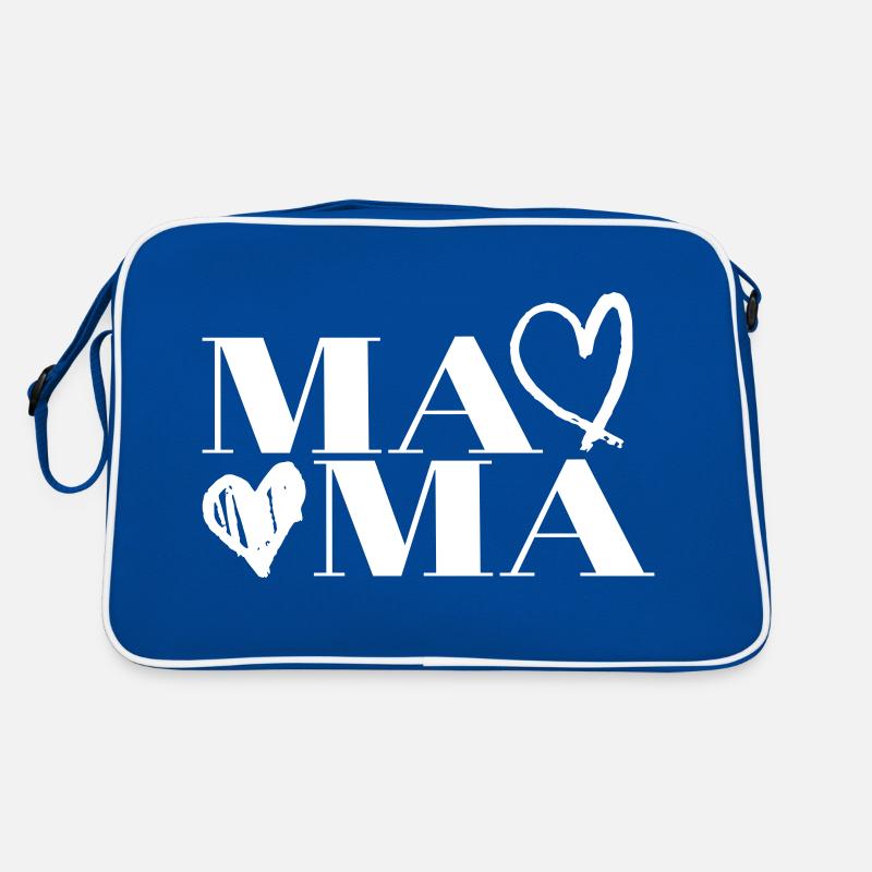 Mama Herzen Muttertag Retro Tasche