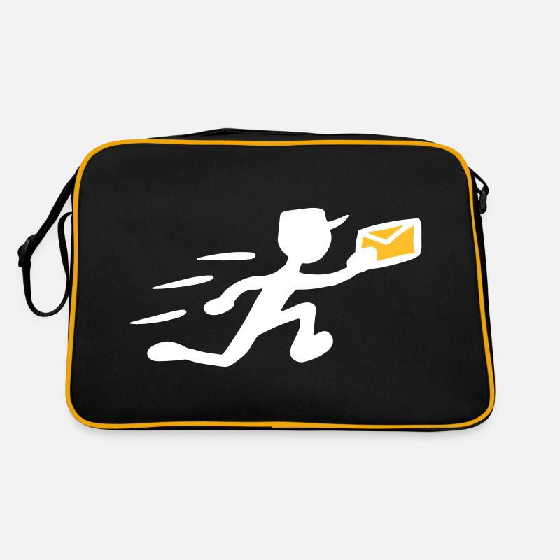Postbote Zusteller Kurier Briefträger Geschenkidee Retro Tasche