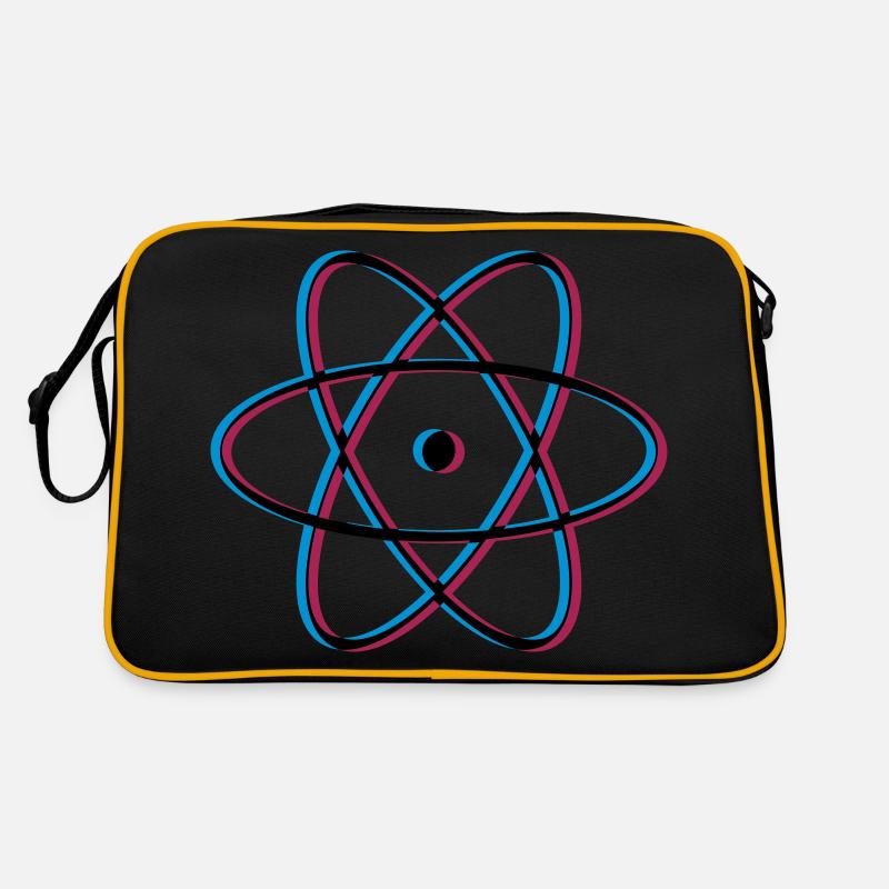 3d atom molekuel forschung wissenschaft student wi Retro Tasche