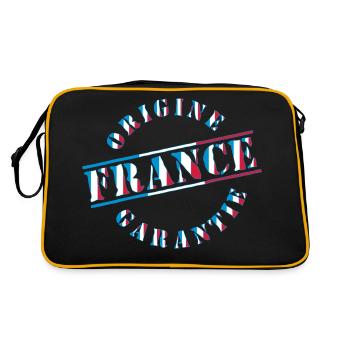 France Français Française French Frankreich - Retro Bag - black/gold - Back