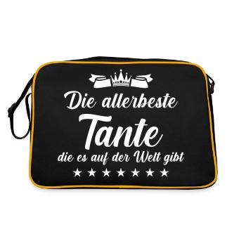 La meilleure tante de toutes - Sac Retro - noir/or - Dos