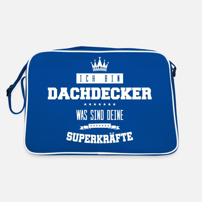 dachdecker spruch Retro Tasche