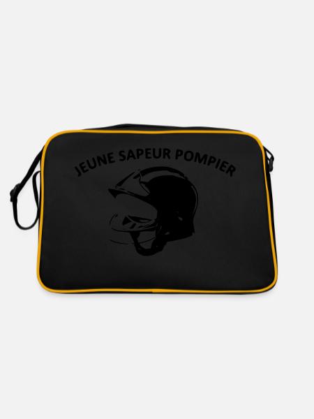 jeune sapeur pompier - Sac Retro - noir/or - Dos