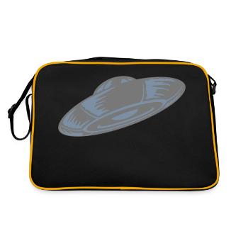 Unidentified Flying Object Mystery - Retro Bag - black/gold - Back