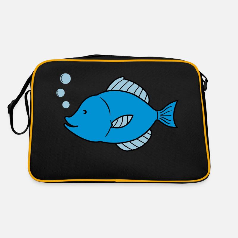 fisch comic Retro Tasche