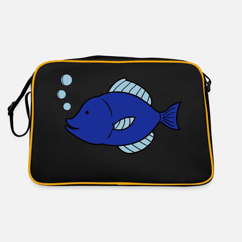 fisch comic Retro Tasche