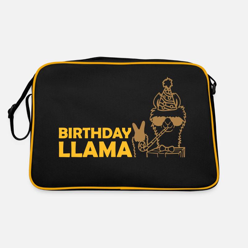 Cool Anniversaire Llama Lunettes de soleil Sac Retro