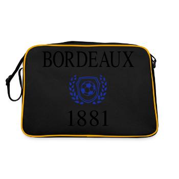 Bordeaux 1881 Herkunft - Retro Tasche - Schwarz/Gold - Hinten
