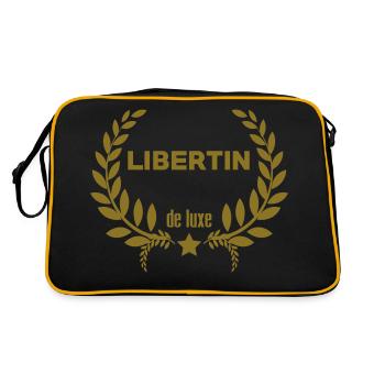 Libertin / Libertine / Sexe / Sexy / Porno / Sex - Sac Retro - noir/or - Dos