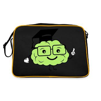 smart brain 02 - Retro Bag - black/gold - Back