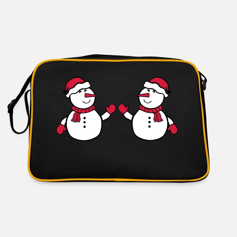 schneemann 2 Retro Tasche