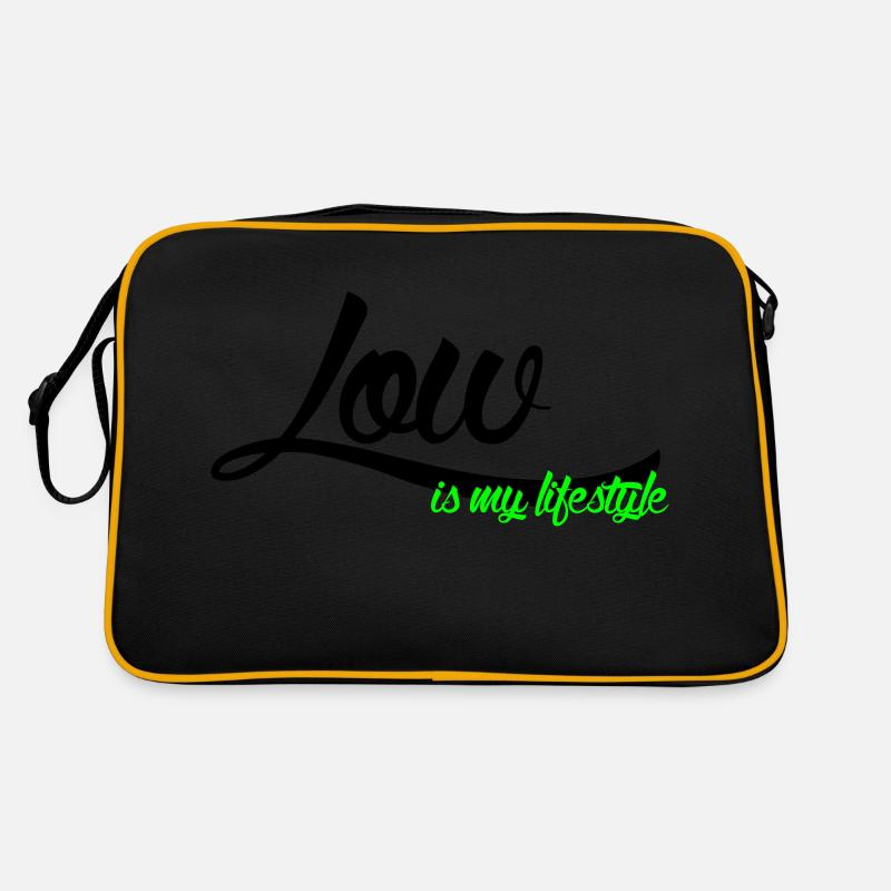 low is my lifestyle Retro Tasche