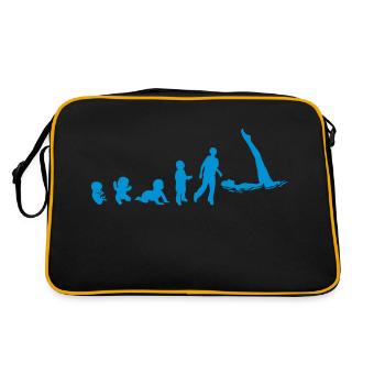 Evolution synchro swimming fetus human8 - Retro Bag - black/gold - Back