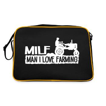 Man I Love Farming - Sac Retro - noir/or - Dos