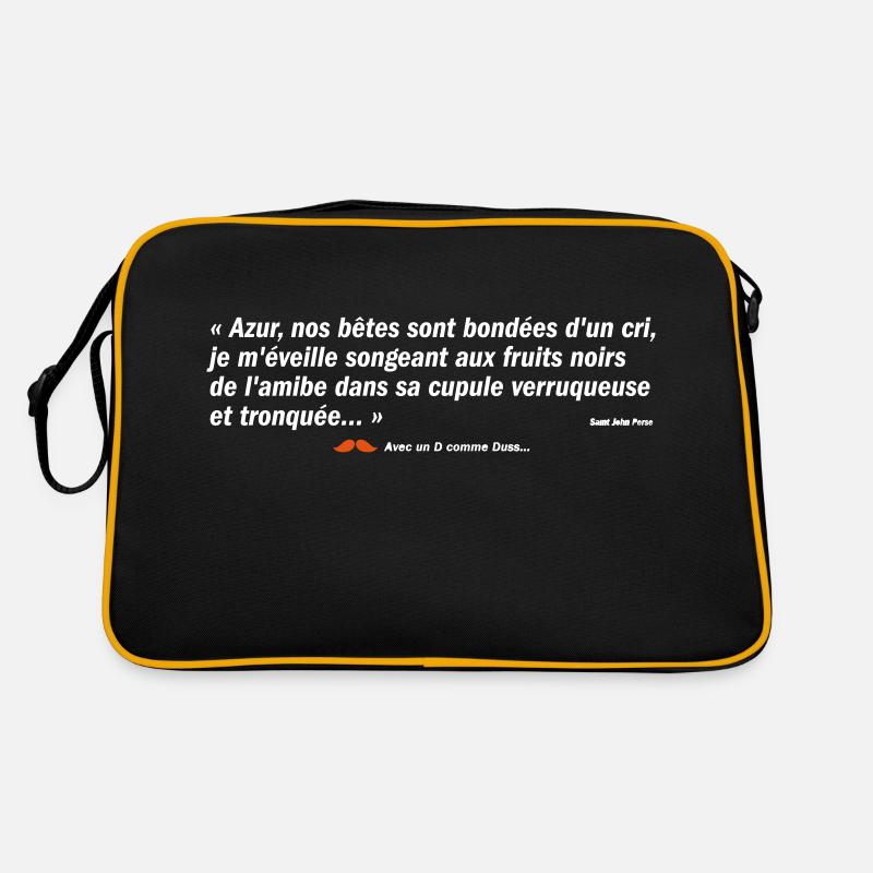 Azur... - Sac Retro - noir/or