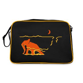 Il y a encore quelque chose derrière l’horizon. - Sac Retro - noir/or - Dos