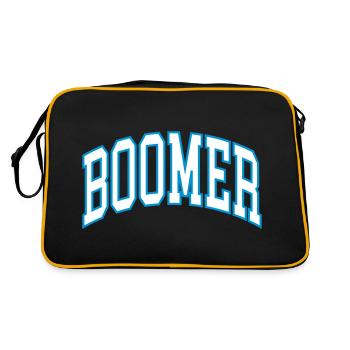 Boomer - Retro Tasche - Schwarz/Gold - Hinten