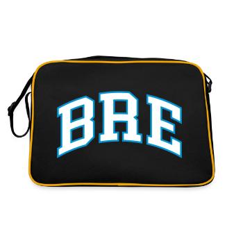 Bre - Retro Tasche - Schwarz/Gold - Hinten