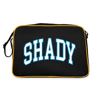 shady - Retro Tasche - Schwarz/Gold - Hinten